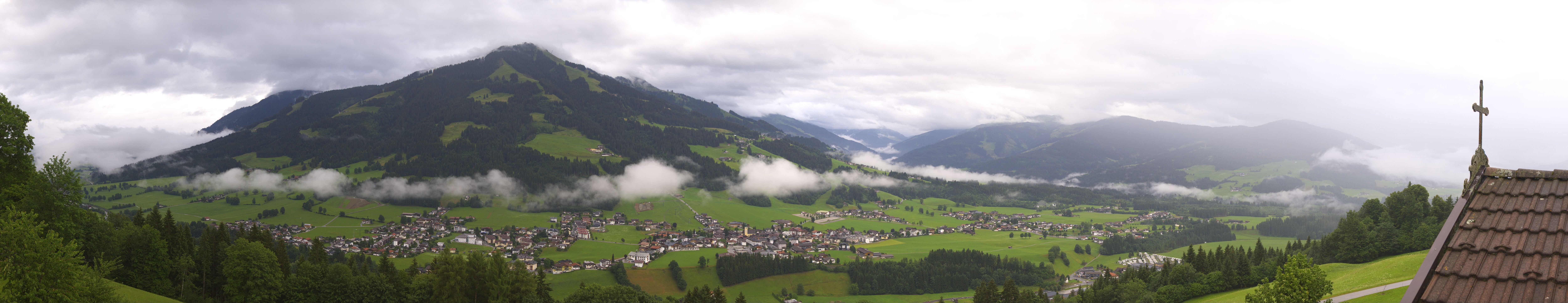 Archiv Foto Webcam Dorfkamera über Westendorf am Wilden Kaiser