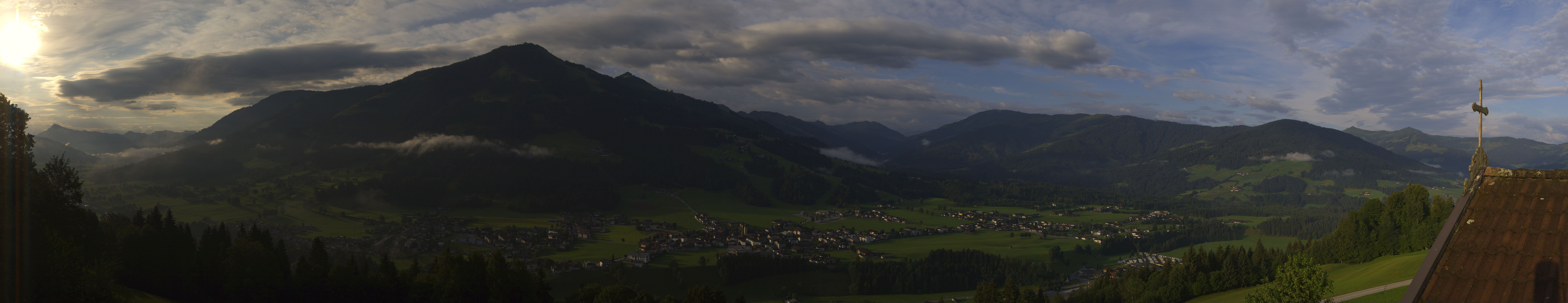Archiv Foto Webcam Dorfkamera über Westendorf am Wilden Kaiser