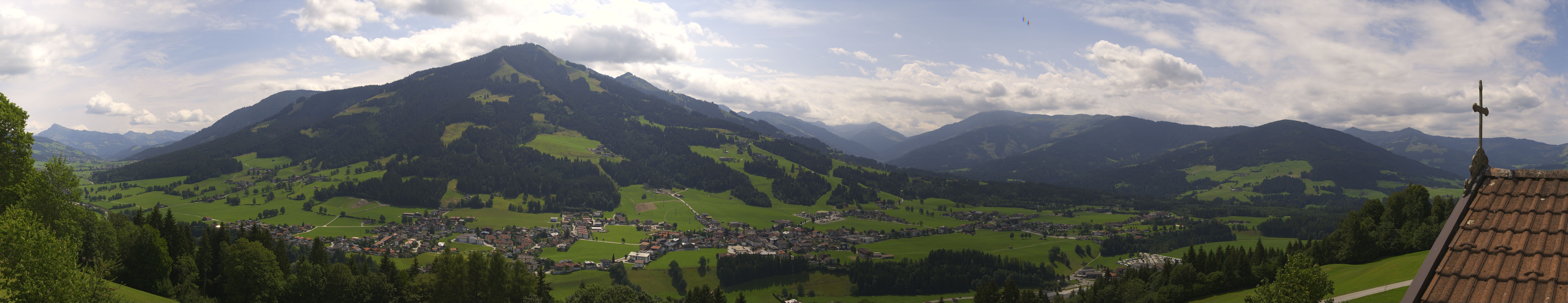 Archiv Foto Webcam Dorfkamera über Westendorf am Wilden Kaiser