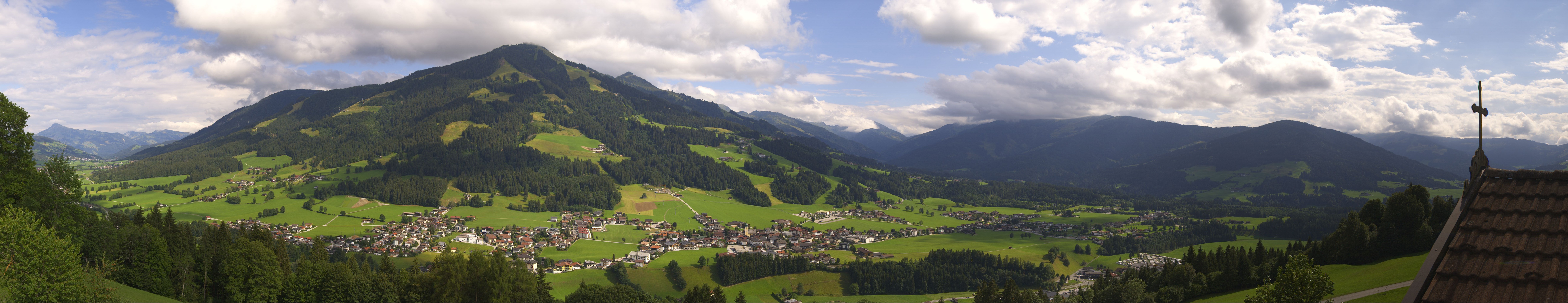Archiv Foto Webcam Dorfkamera über Westendorf am Wilden Kaiser