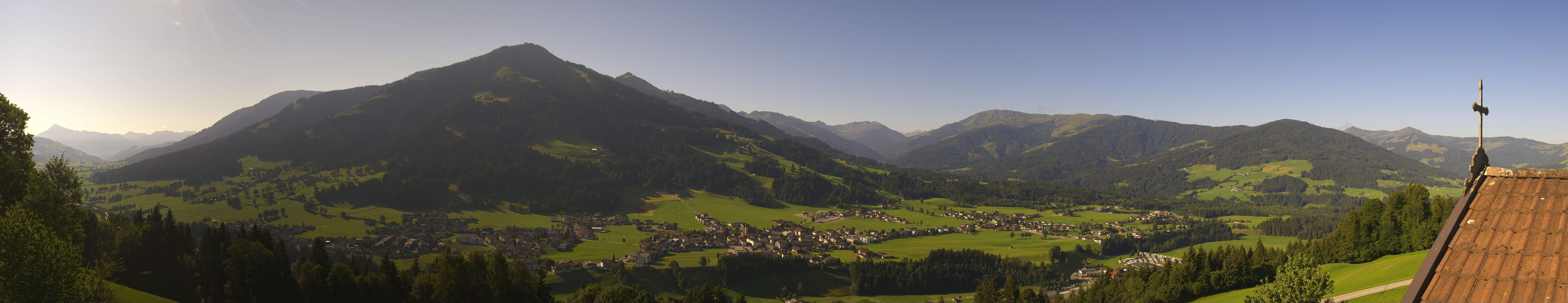 Archiv Foto Webcam Dorfkamera über Westendorf am Wilden Kaiser