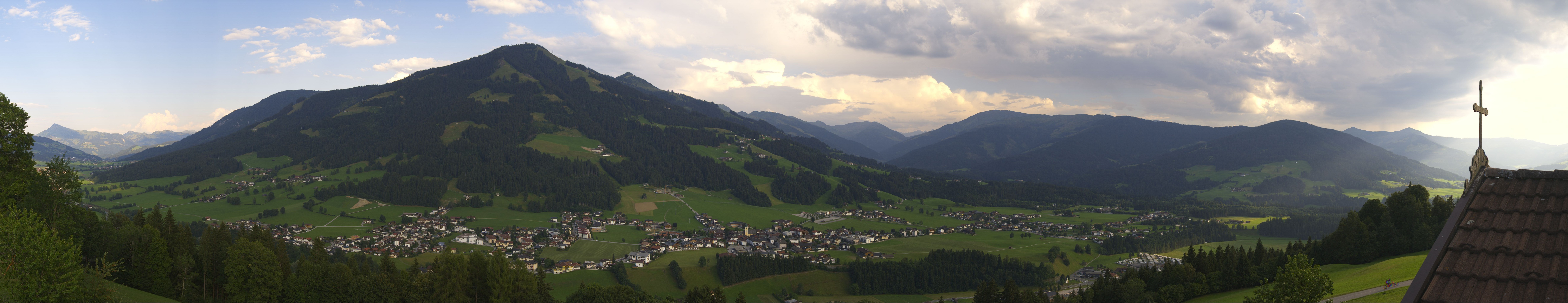Archiv Foto Webcam Dorfkamera über Westendorf am Wilden Kaiser