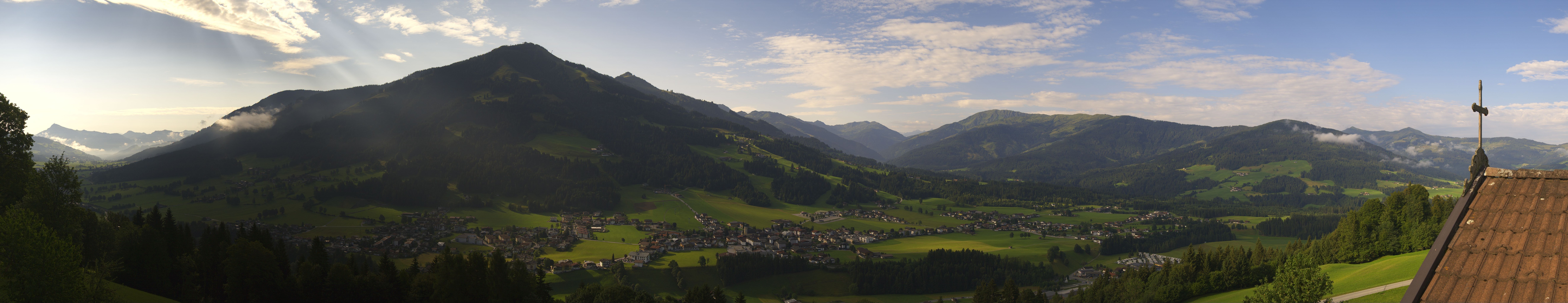 Archiv Foto Webcam Dorfkamera über Westendorf am Wilden Kaiser
