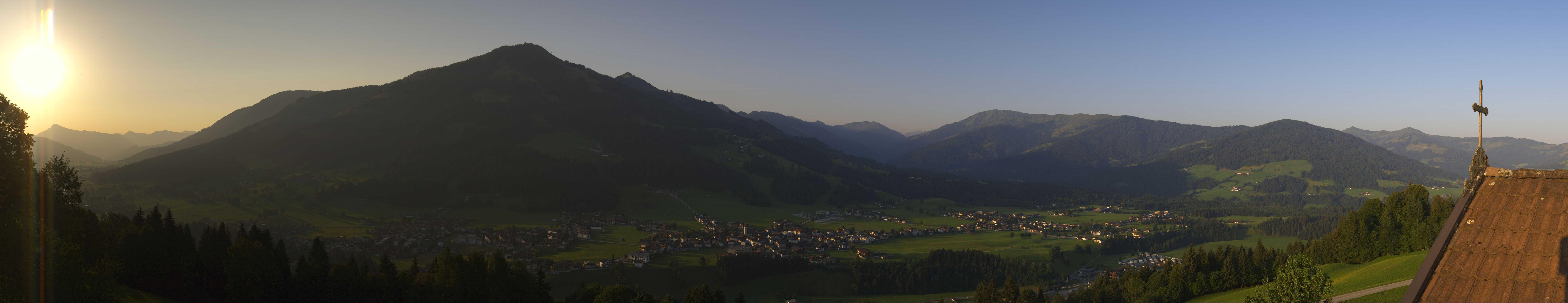Archiv Foto Webcam Dorfkamera über Westendorf am Wilden Kaiser