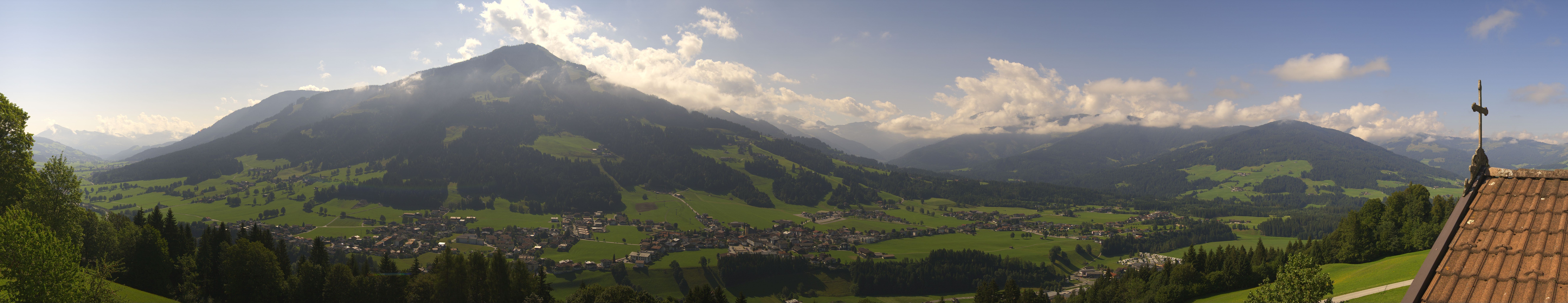 Archiv Foto Webcam Dorfkamera über Westendorf am Wilden Kaiser