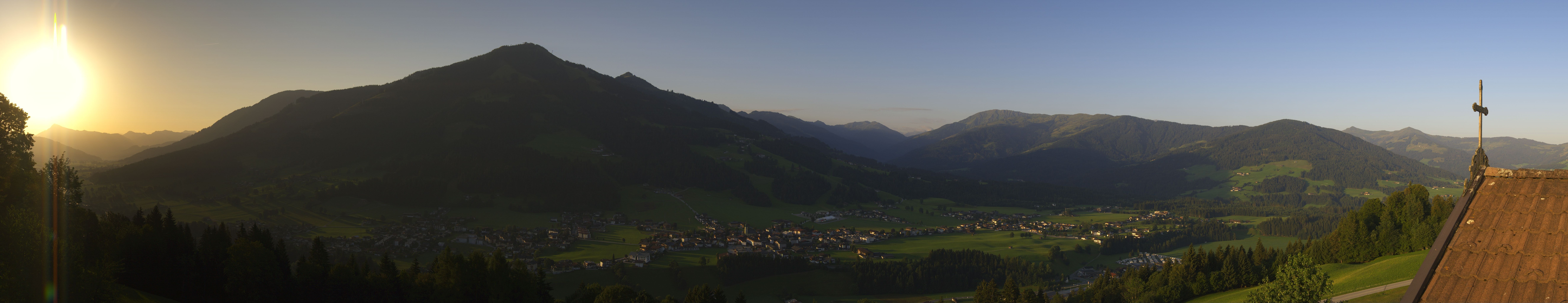 Archiv Foto Webcam Dorfkamera über Westendorf am Wilden Kaiser