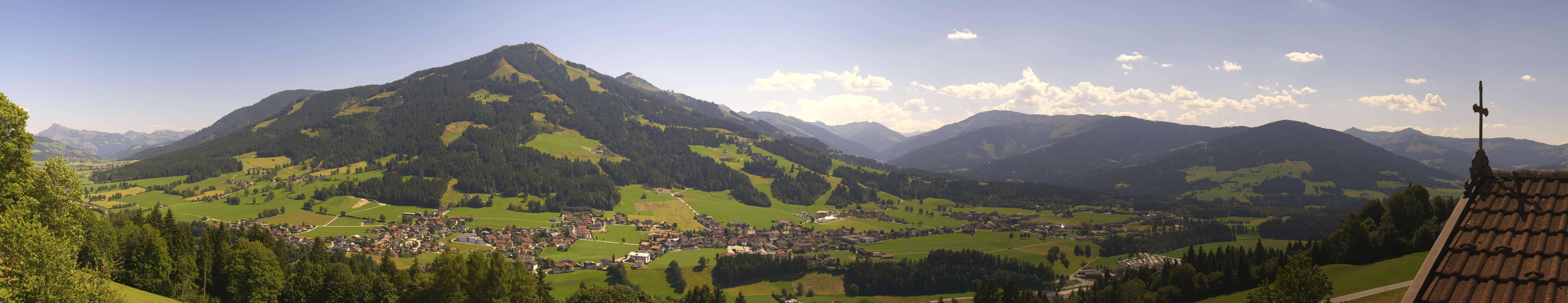 Archiv Foto Webcam Dorfkamera über Westendorf am Wilden Kaiser