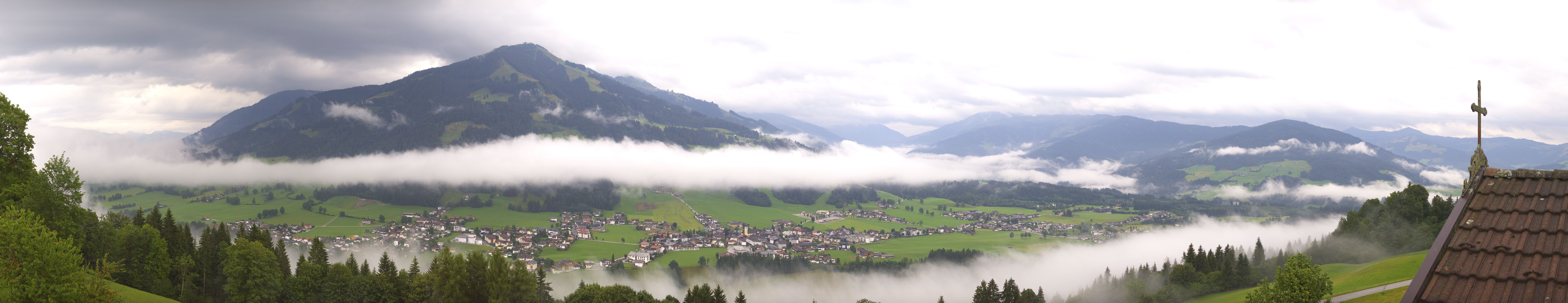 Archiv Foto Webcam Dorfkamera über Westendorf am Wilden Kaiser