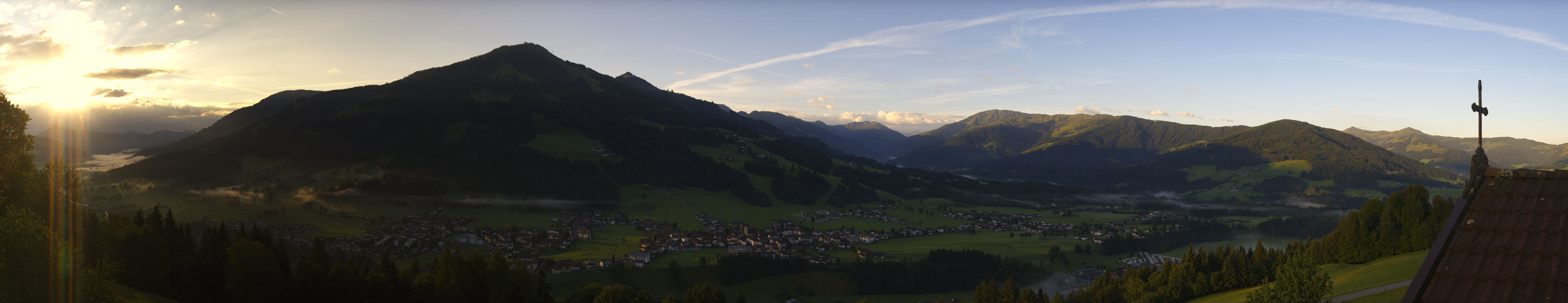 Archiv Foto Webcam Dorfkamera über Westendorf am Wilden Kaiser