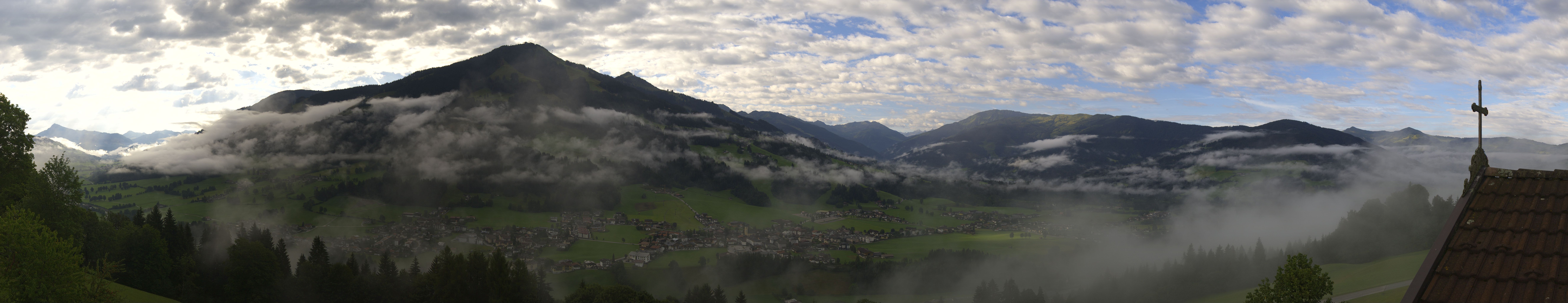 Archiv Foto Webcam Dorfkamera über Westendorf am Wilden Kaiser