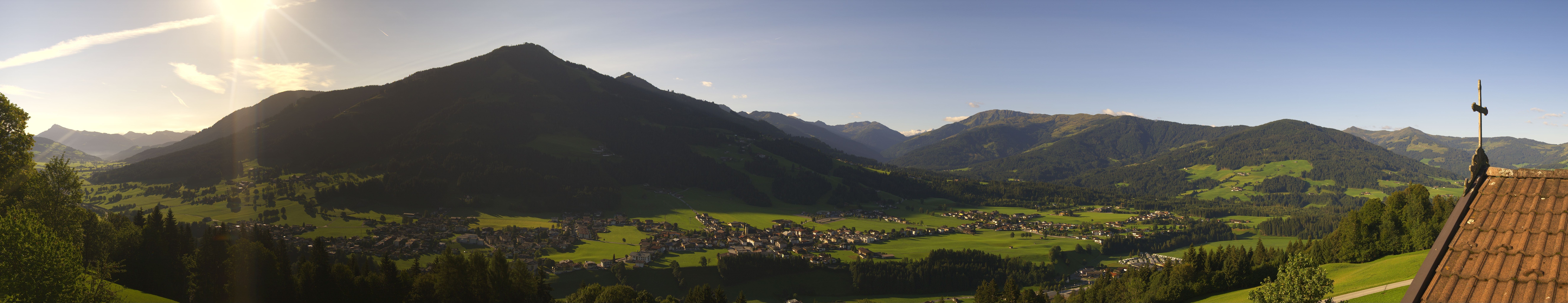 Archiv Foto Webcam Dorfkamera über Westendorf am Wilden Kaiser