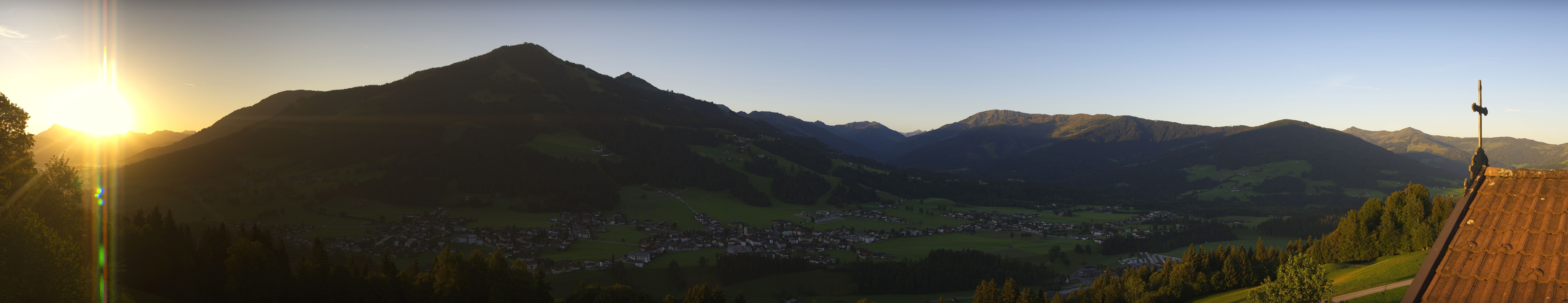 Archiv Foto Webcam Dorfkamera über Westendorf am Wilden Kaiser
