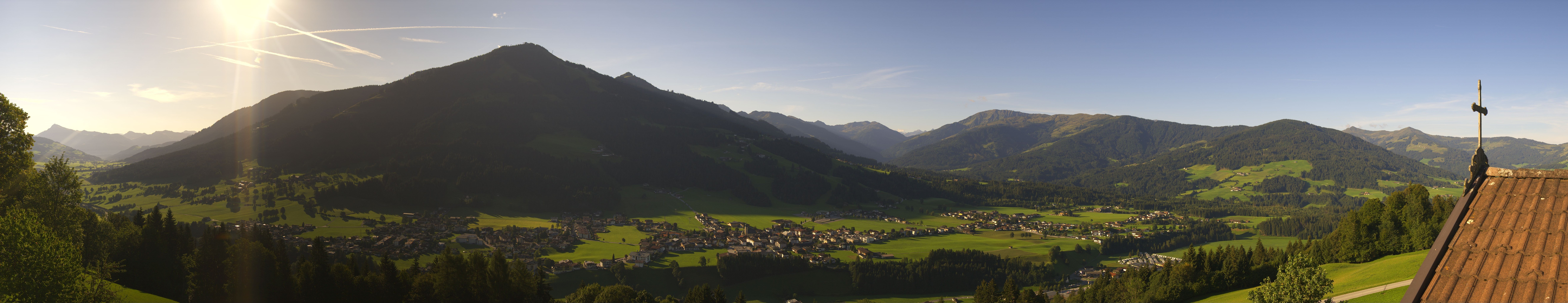 Archiv Foto Webcam Dorfkamera über Westendorf am Wilden Kaiser