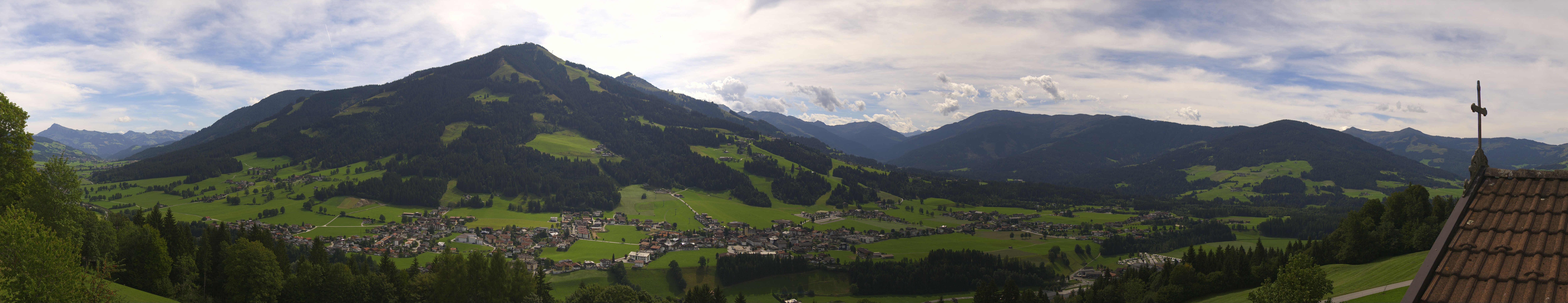 Archiv Foto Webcam Dorfkamera über Westendorf am Wilden Kaiser
