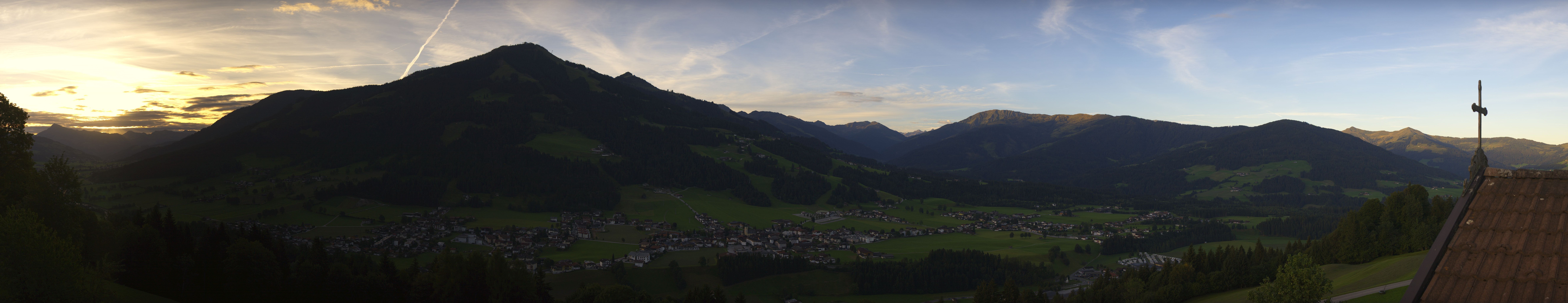 Archiv Foto Webcam Dorfkamera über Westendorf am Wilden Kaiser