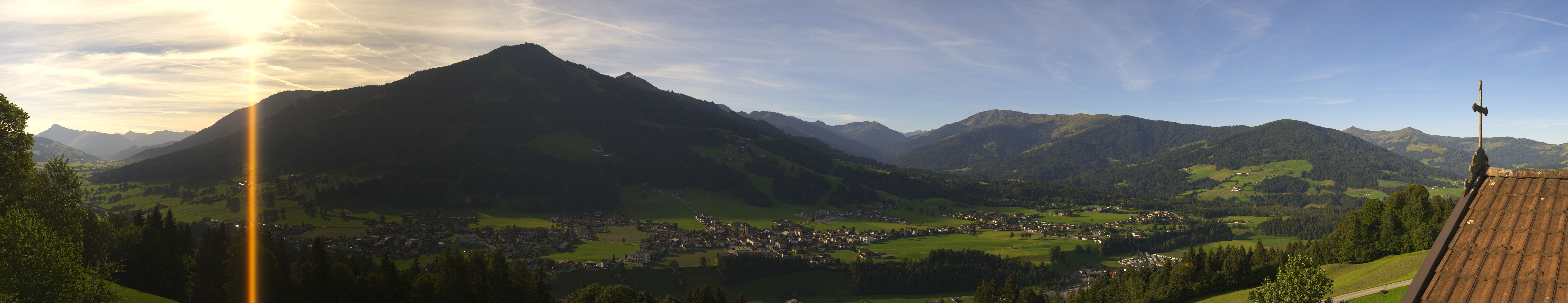 Archiv Foto Webcam Dorfkamera über Westendorf am Wilden Kaiser