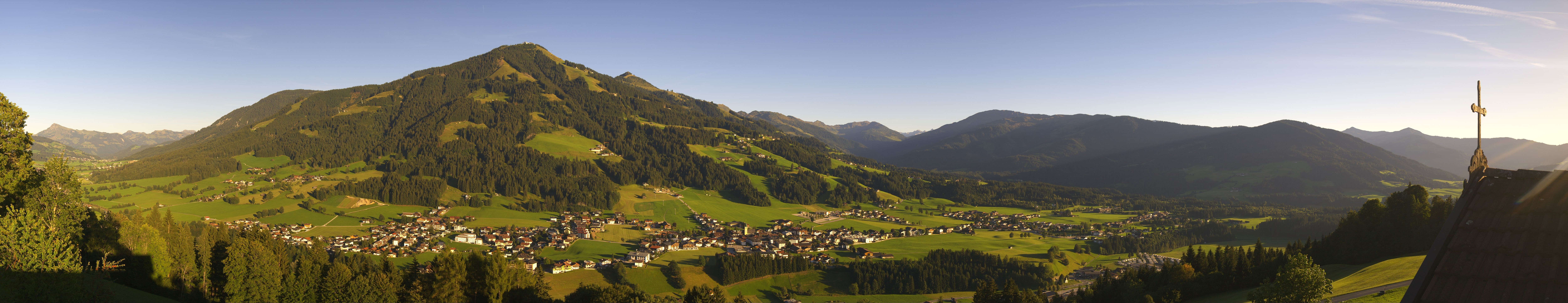 Archiv Foto Webcam Dorfkamera über Westendorf am Wilden Kaiser
