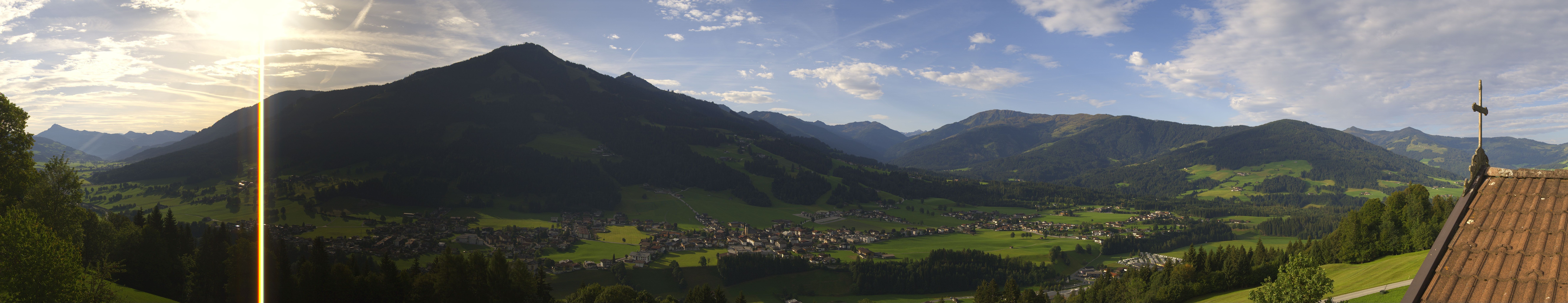 Archiv Foto Webcam Dorfkamera über Westendorf am Wilden Kaiser