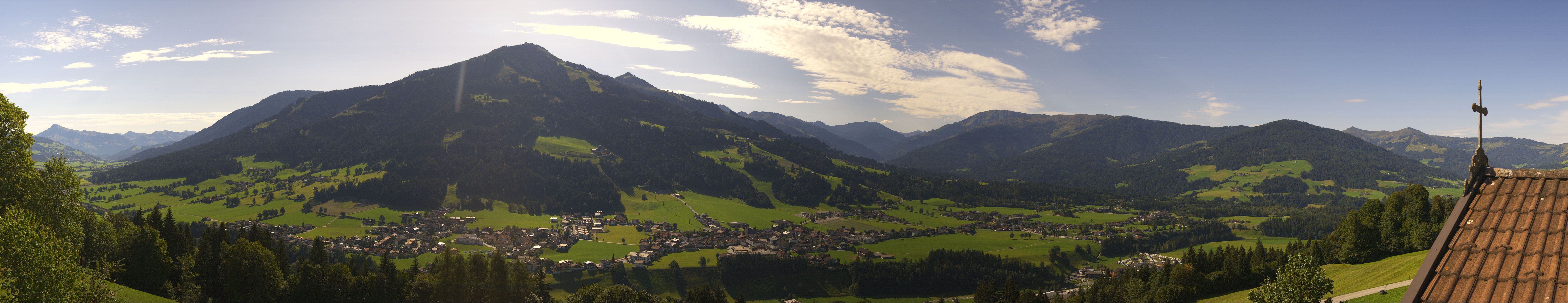 Archiv Foto Webcam Dorfkamera über Westendorf am Wilden Kaiser