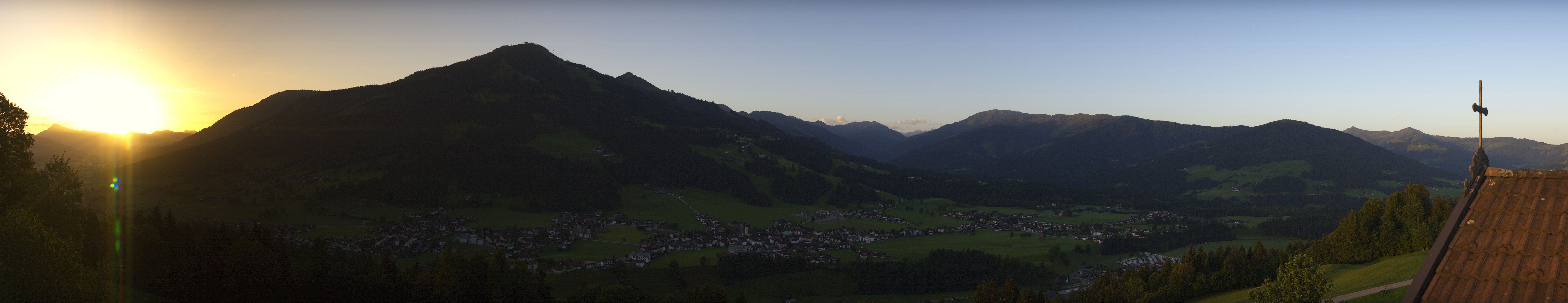 Archiv Foto Webcam Dorfkamera über Westendorf am Wilden Kaiser
