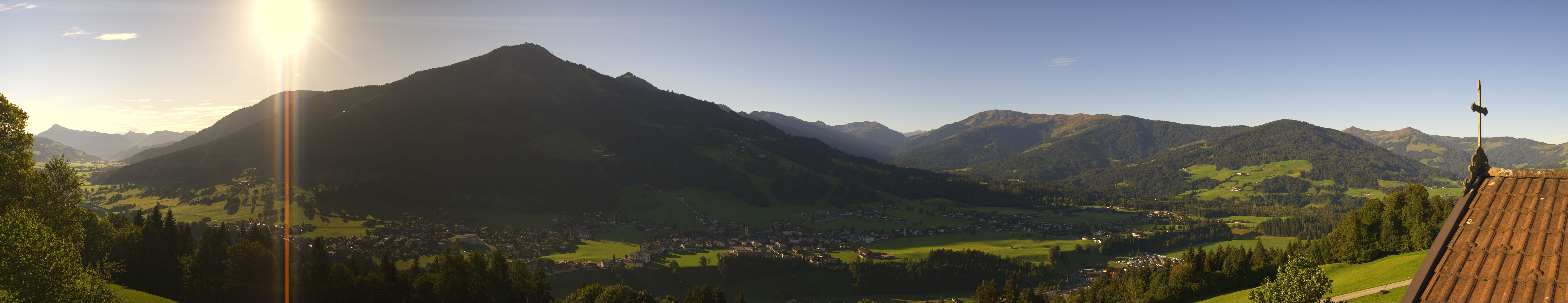 Archiv Foto Webcam Dorfkamera über Westendorf am Wilden Kaiser