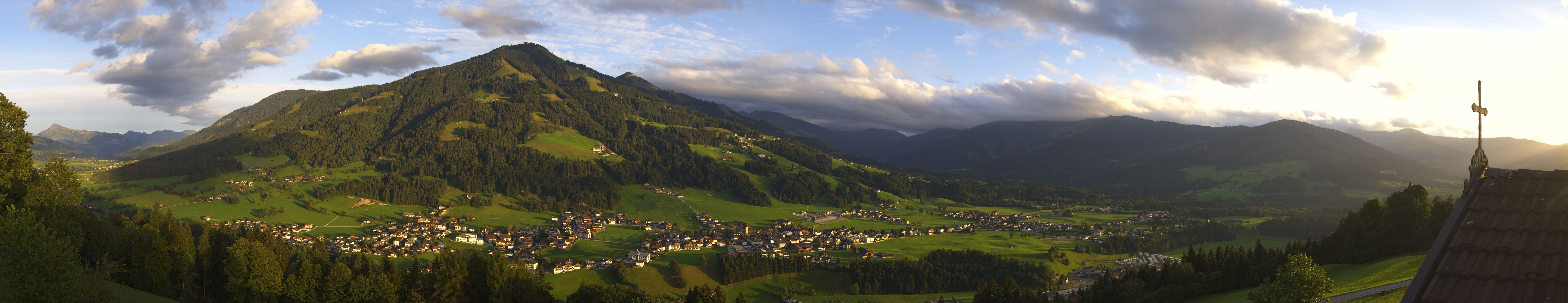 Archiv Foto Webcam Dorfkamera über Westendorf am Wilden Kaiser