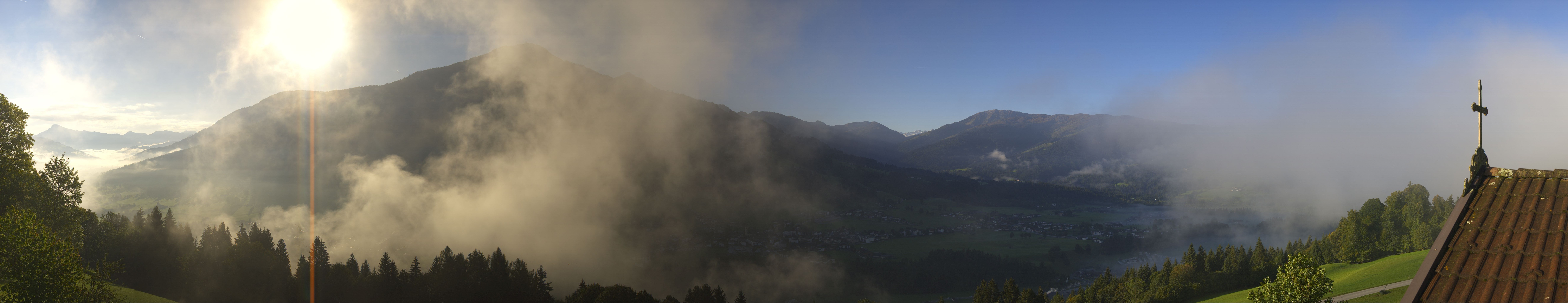 Archiv Foto Webcam Dorfkamera über Westendorf am Wilden Kaiser