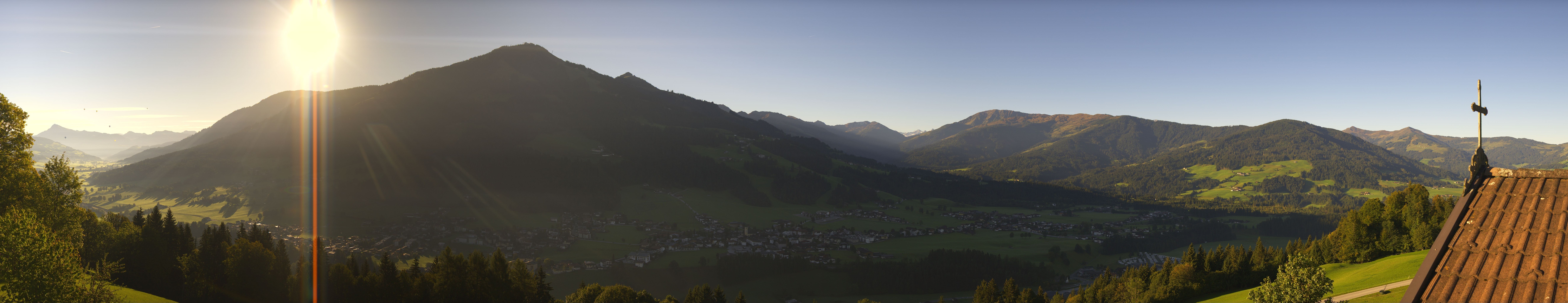 Archiv Foto Webcam Dorfkamera über Westendorf am Wilden Kaiser