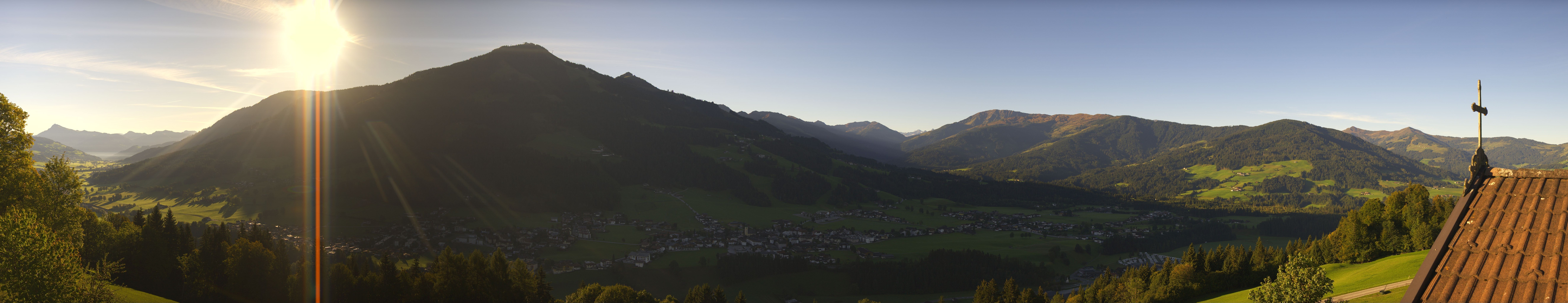 Archiv Foto Webcam Dorfkamera über Westendorf am Wilden Kaiser