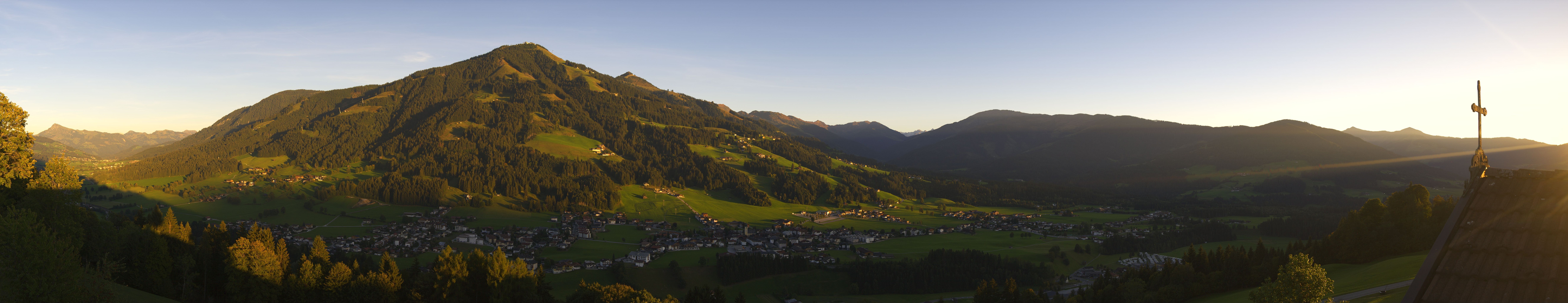 Archiv Foto Webcam Dorfkamera über Westendorf am Wilden Kaiser