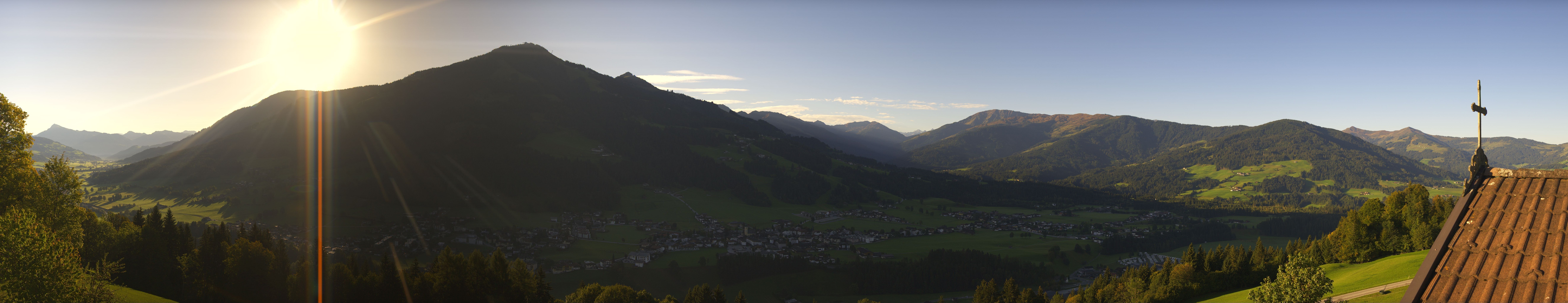 Archiv Foto Webcam Dorfkamera über Westendorf am Wilden Kaiser