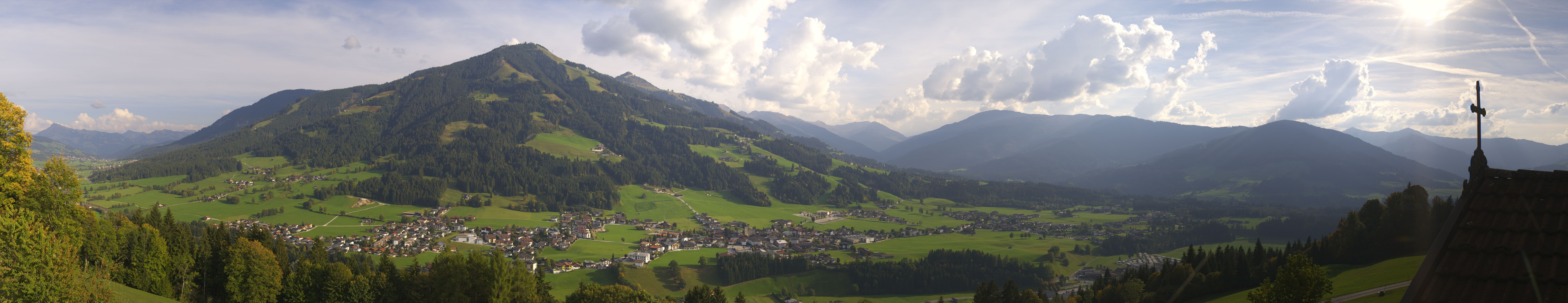 Archiv Foto Webcam Dorfkamera über Westendorf am Wilden Kaiser