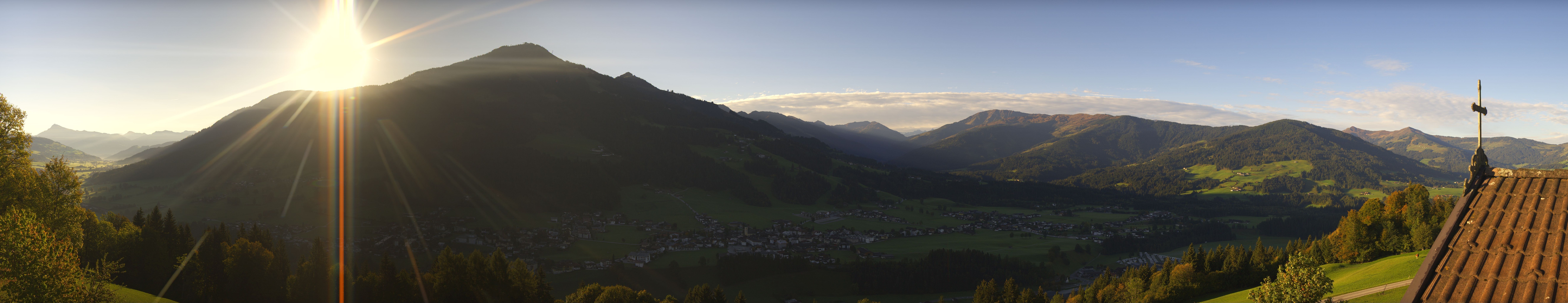 Archiv Foto Webcam Dorfkamera über Westendorf am Wilden Kaiser