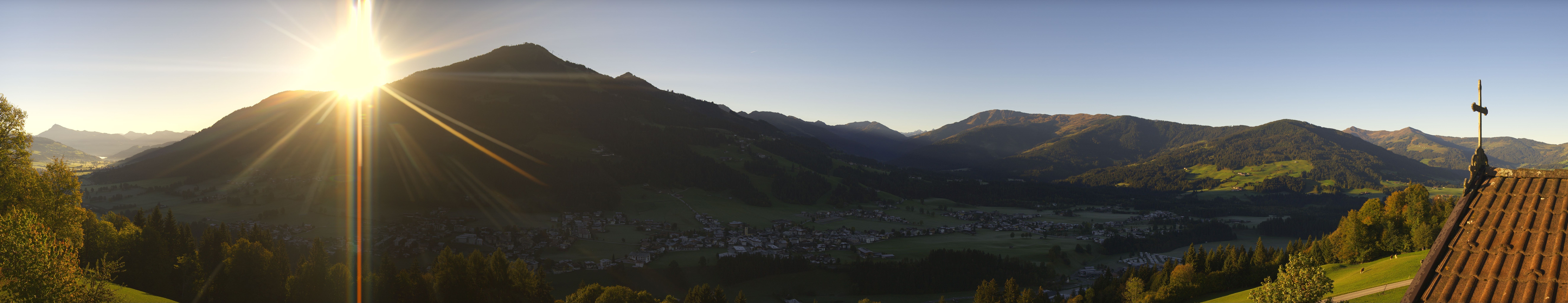 Archiv Foto Webcam Dorfkamera über Westendorf am Wilden Kaiser