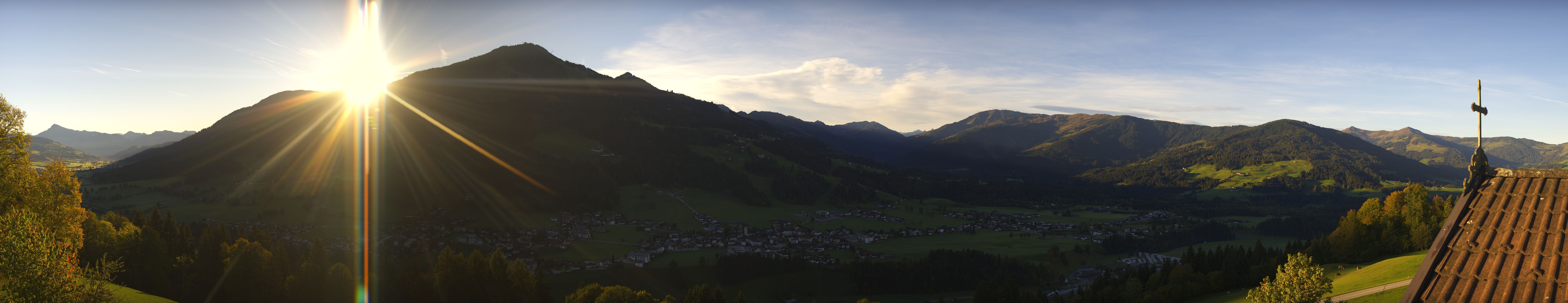 Archiv Foto Webcam Dorfkamera über Westendorf am Wilden Kaiser