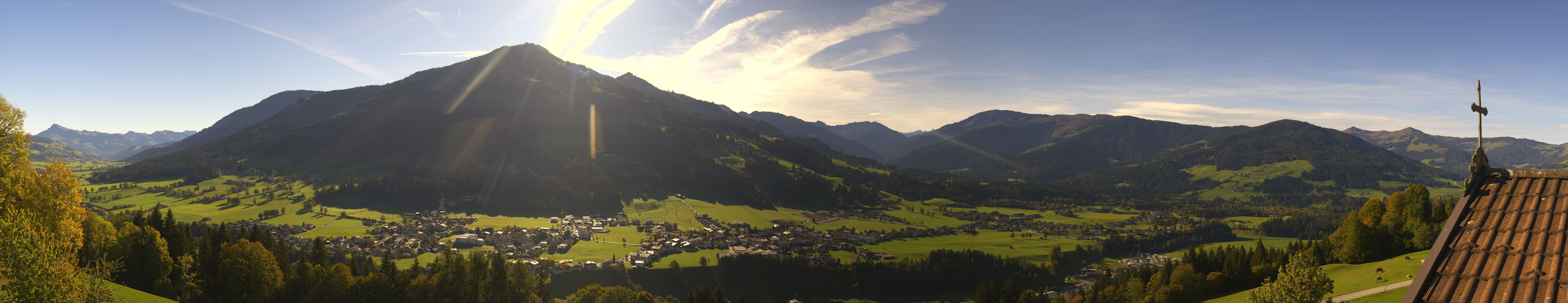 Archiv Foto Webcam Dorfkamera über Westendorf am Wilden Kaiser