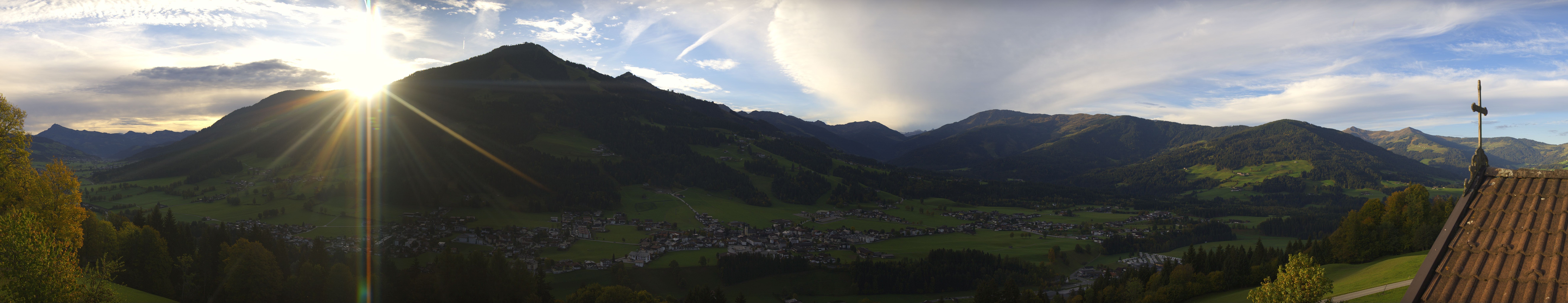 Archiv Foto Webcam Dorfkamera über Westendorf am Wilden Kaiser
