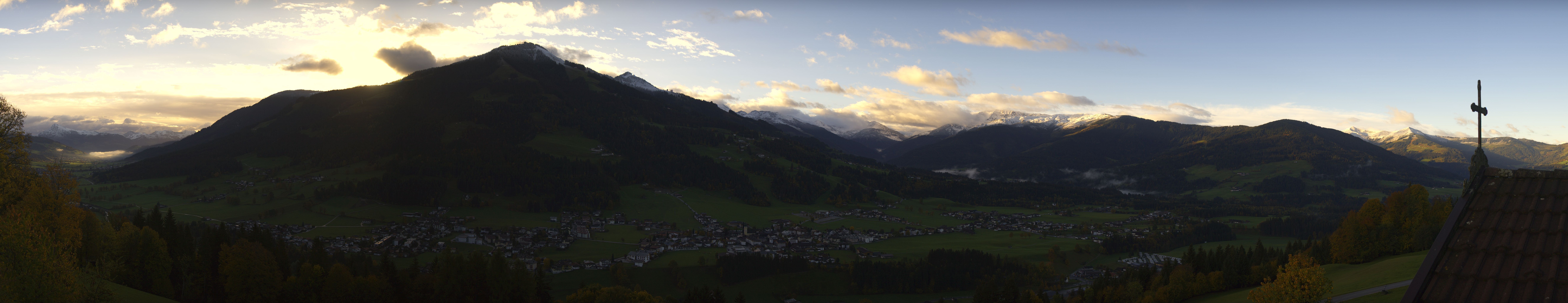 Archiv Foto Webcam Dorfkamera über Westendorf am Wilden Kaiser
