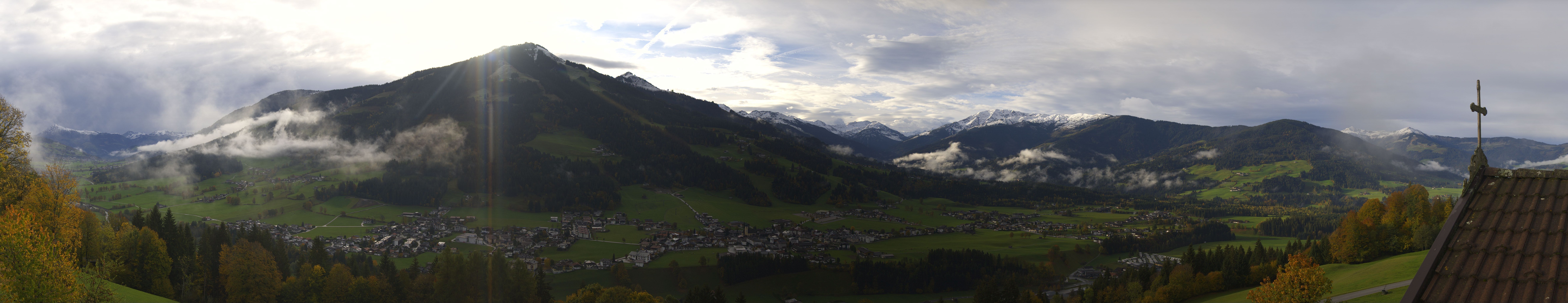 Archiv Foto Webcam Dorfkamera über Westendorf am Wilden Kaiser