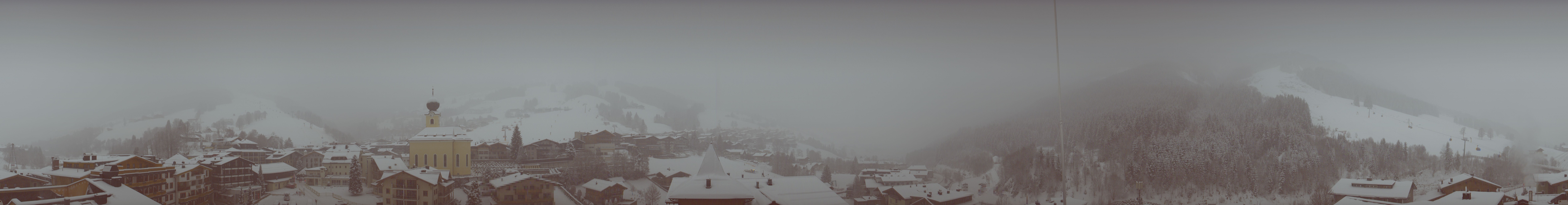 Archiv Foto Webcam Blick über Saalbach vom Alpinresort
