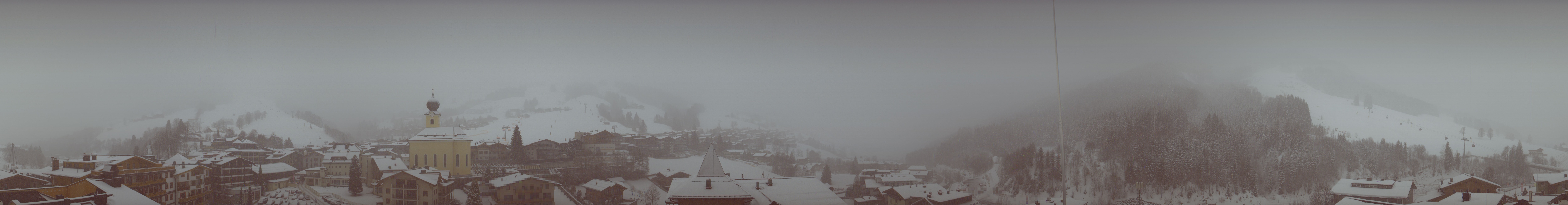 Archiv Foto Webcam Blick über Saalbach vom Alpinresort
