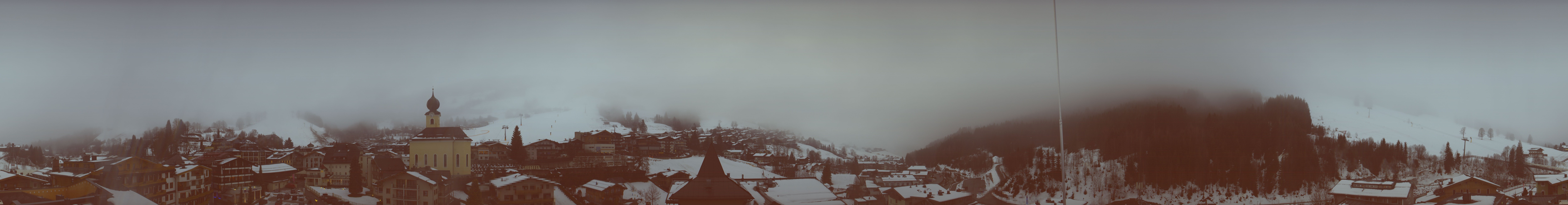 Archiv Foto Webcam Blick über Saalbach vom Alpinresort