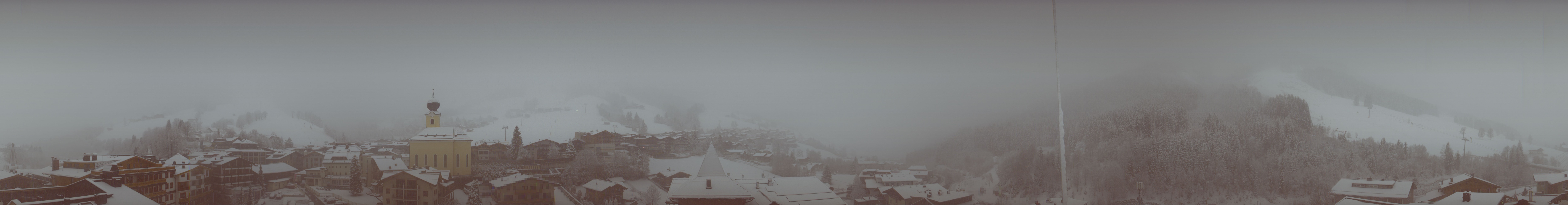 Archived image Webcam Panorama: Alpinresort Saalbach
