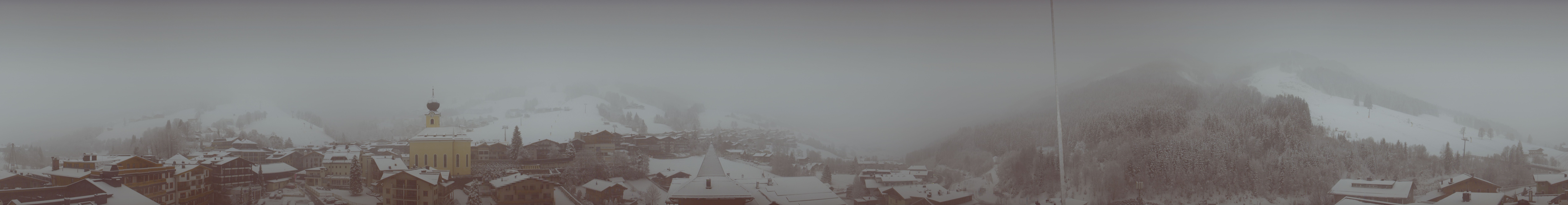 Archived image Webcam Panorama: Alpinresort Saalbach