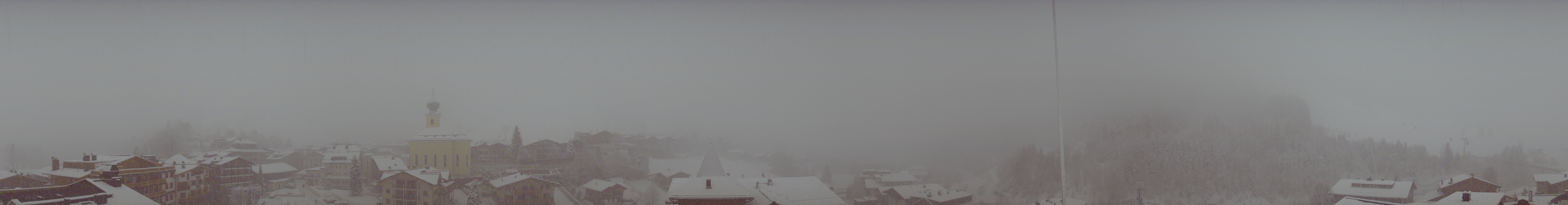 Archived image Webcam Panorama: Alpinresort Saalbach