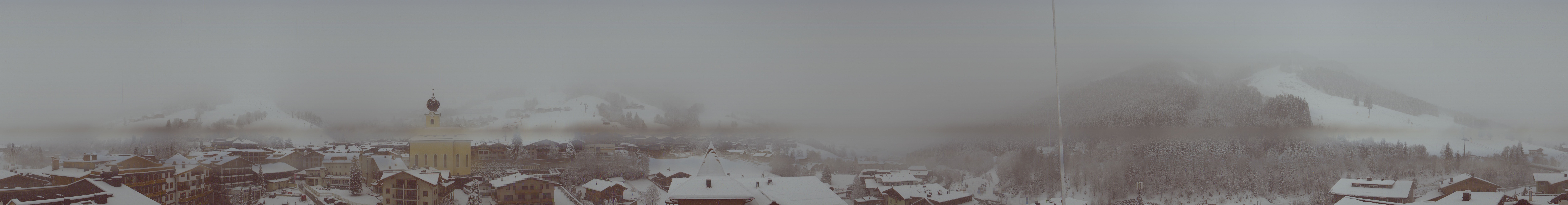 Archived image Webcam Panorama: Alpinresort Saalbach