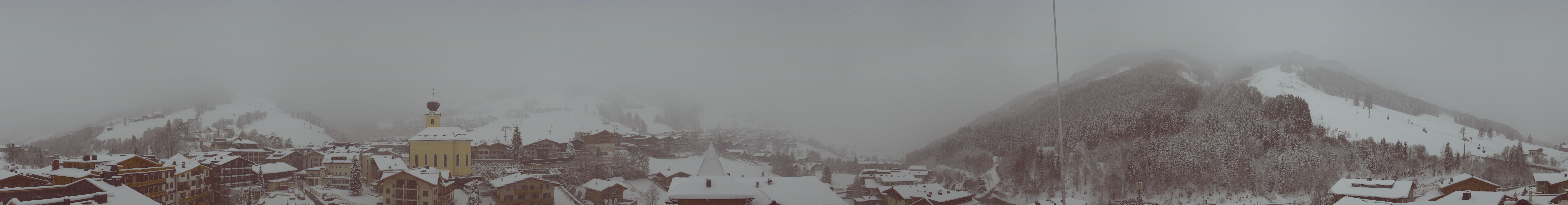 Archived image Webcam Panorama: Alpinresort Saalbach