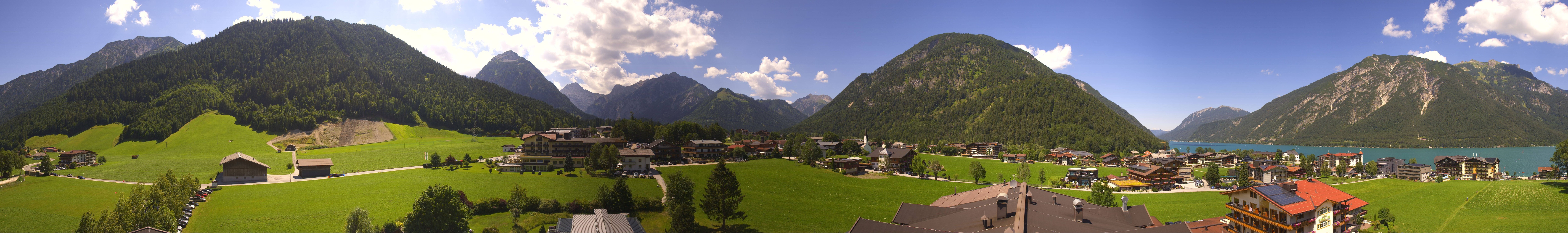 Archived image Webcam Panorama of Pertisau and Achensee
