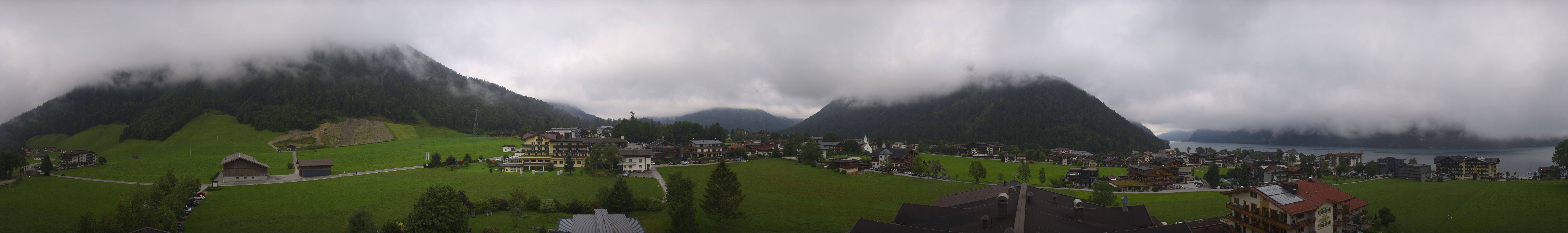 Archived image Webcam Panorama of Pertisau and Achensee