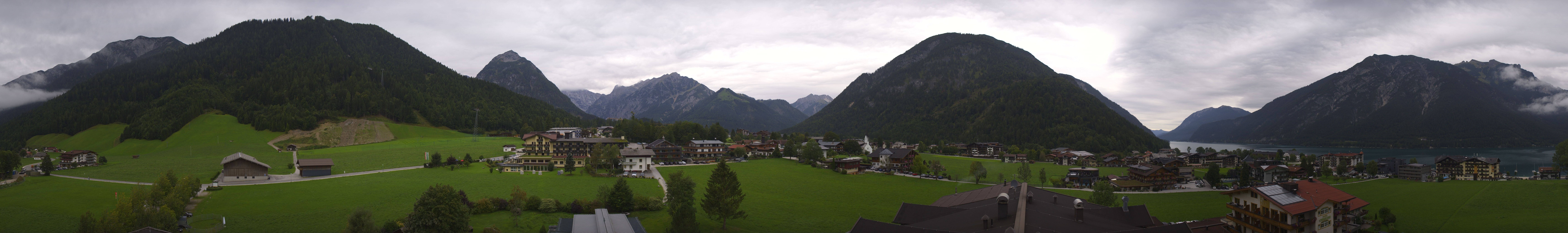 Archived image Webcam Panorama of Pertisau and Achensee